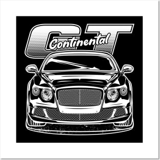 Continental GT - White Print Posters and Art